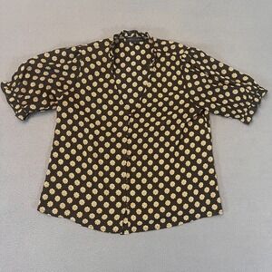 Sanctuary Womens Fall Into You Ruffled V Neck Button Down Blouse Size XS Floral